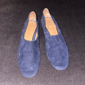 Women’s The Row Blue Suede Loafers Size 35 1/2